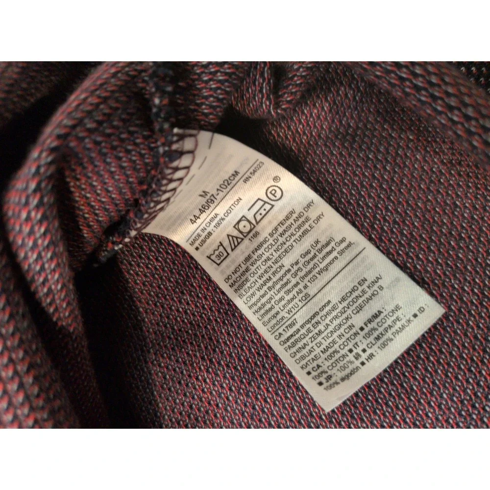 Banana Republic Mens Performance Pique Polo Shirt Burgundy Navy Medium 320840-01
